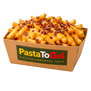 Patatine fritte cheddar e bacon