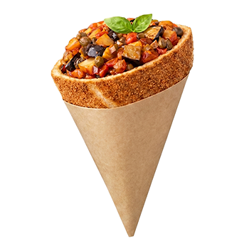 Pizzipane caponata siciliana